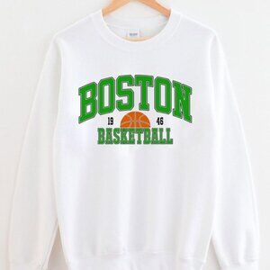 1946 Vintage Boston Celtics Basketball Sweatshirt, Retro Boston NBA Shirt Tee